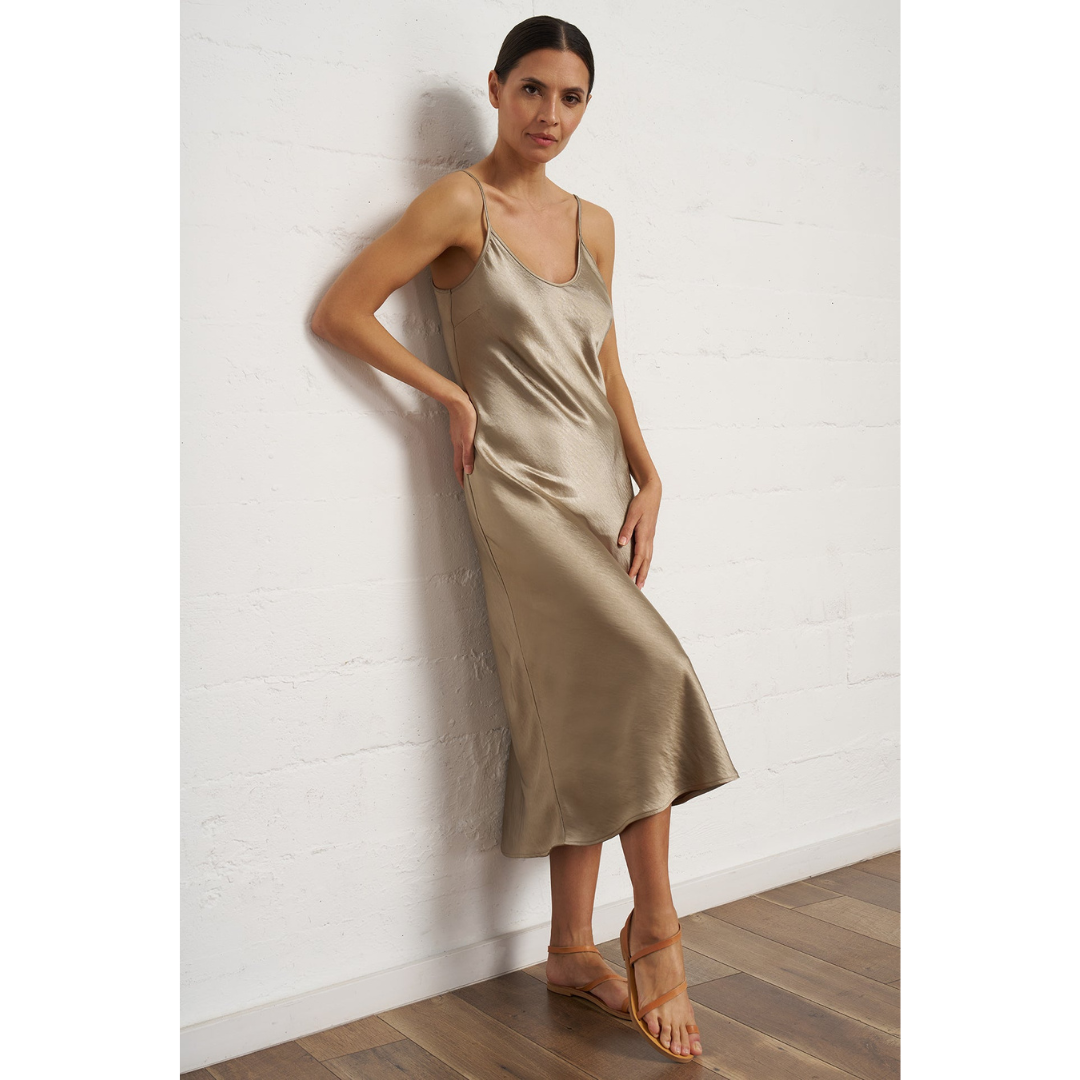 Satin Slip Dress – CURATEUR