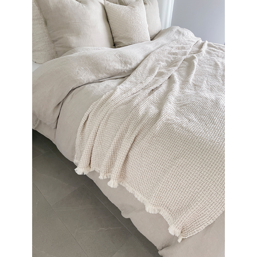 Waffle weave best sale bed blanket