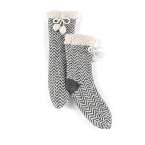 Yancy Knit Slipper Socks