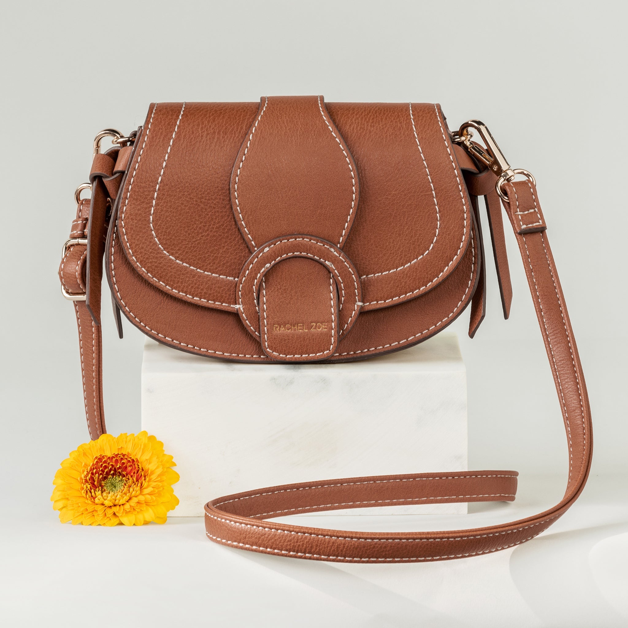 Giani Bernini Leather Brown Crossbody Bag Purse Glazed Cognac Genuine  Leather! | eBay