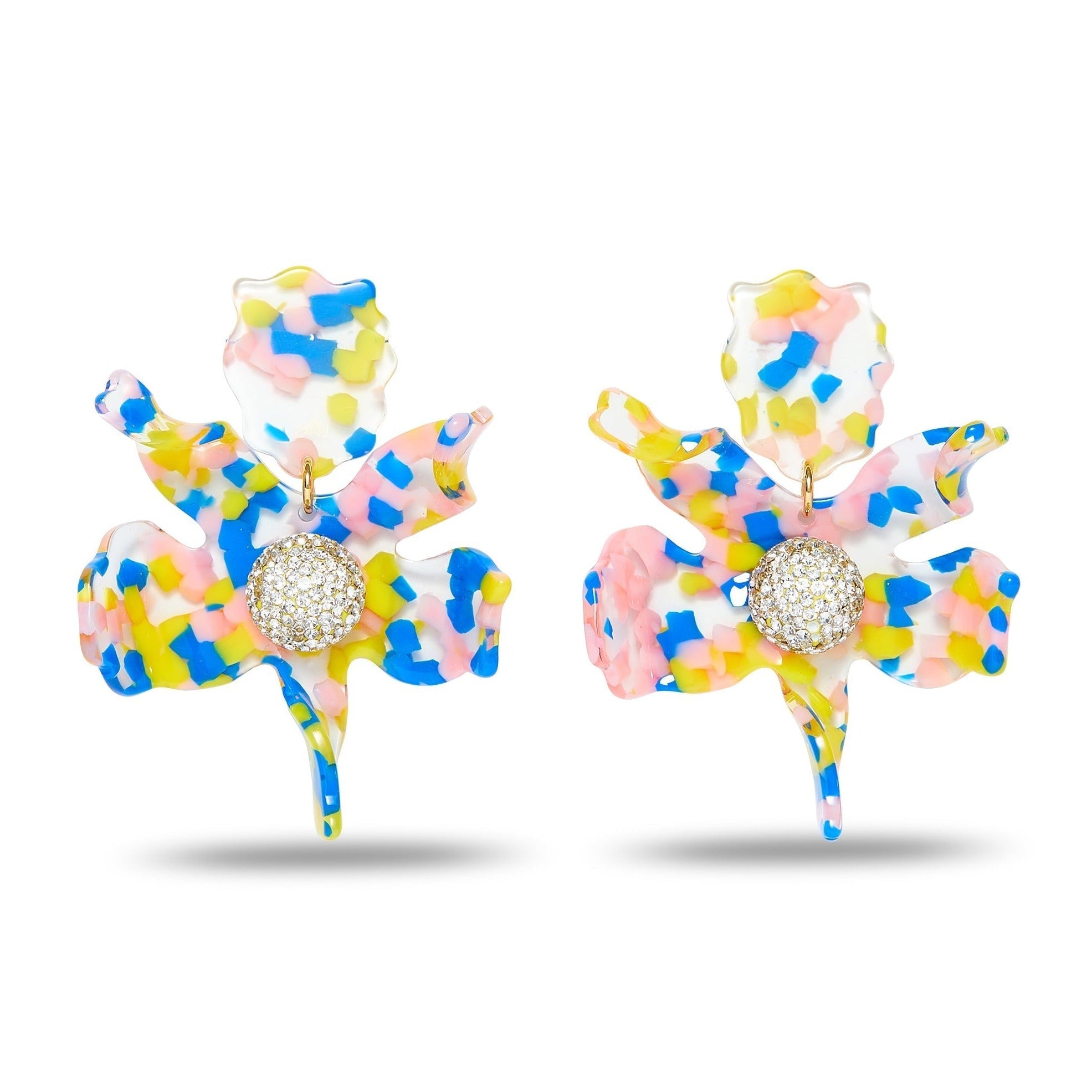 Crystal lily online earrings